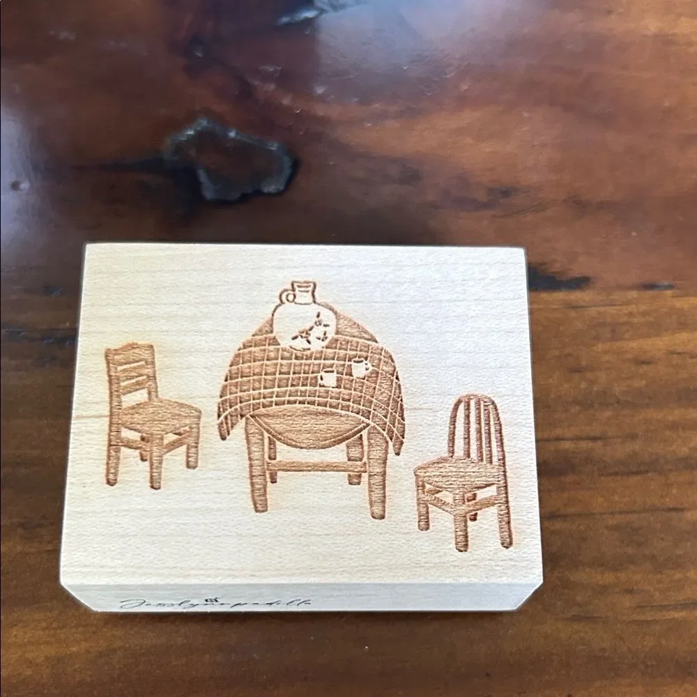 Jesslyn Padilla Woden stamp new in the box - limited edition